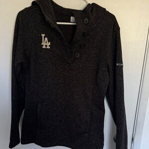 Columbia Charcoal Button-Up Hoodie